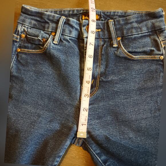 MOTHER The High Waisted Looker Crop Skinny Leg Jeans in Hot Rod Size 24 - Picture 7 of 16